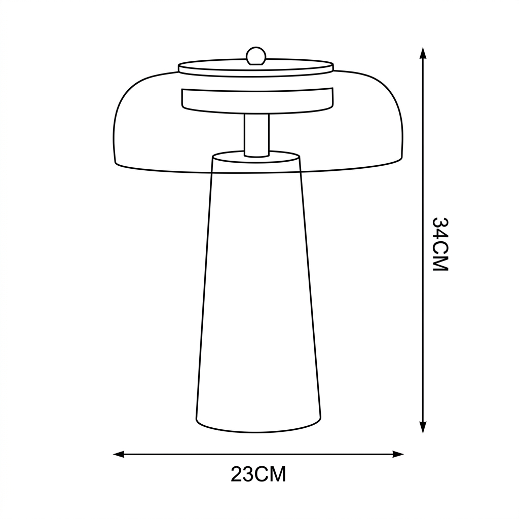Wabi Sabi Travertine Glass Table Lamp