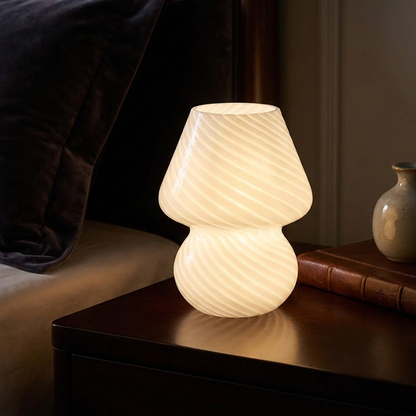 Mushroom Glass Table Lamp
