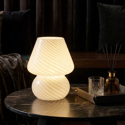 Mushroom Glass Table Lamp