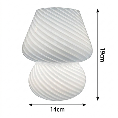 Mushroom Glass Table Lamp