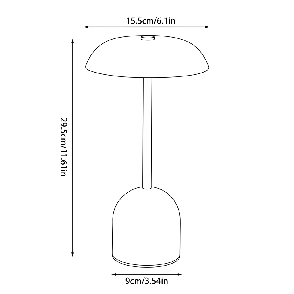 Dome Metal Table Lamp