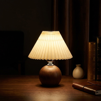 Pleated Fabric Table Lamp