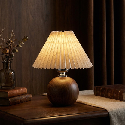 Pleated Fabric Table Lamp