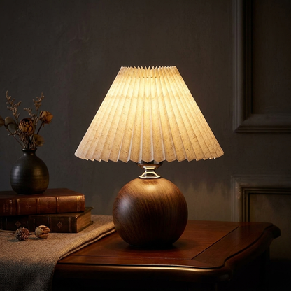 Pleated Fabric Table Lamp