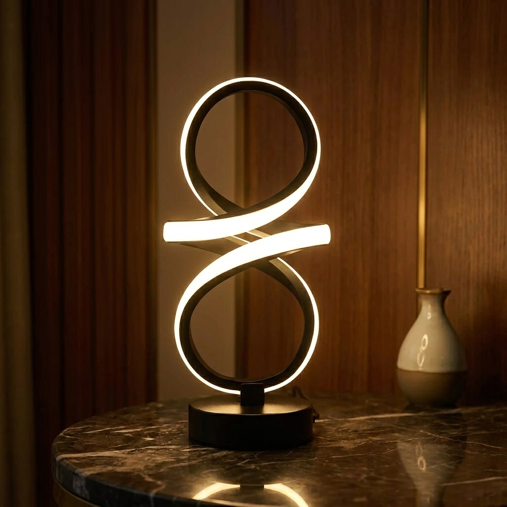 Retro Spiral Table Lamp