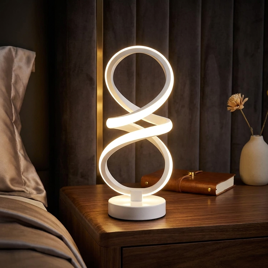 Retro Spiral Table Lamp