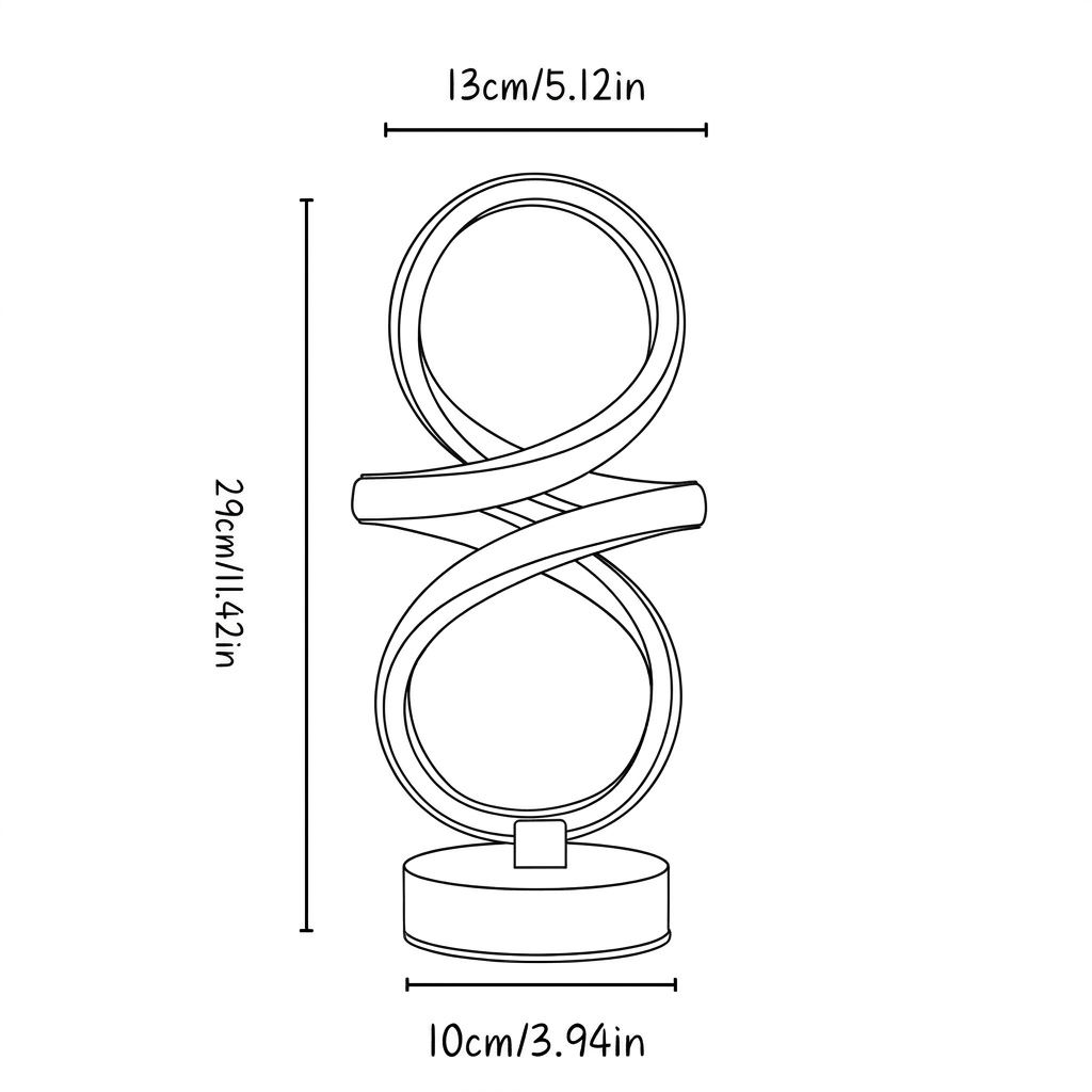 Retro Spiral Table Lamp
