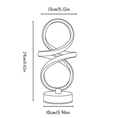 Retro Spiral Table Lamp
