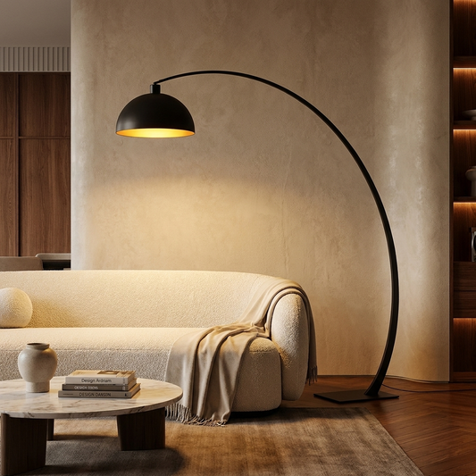 Modern Black Arc Floor Lamp