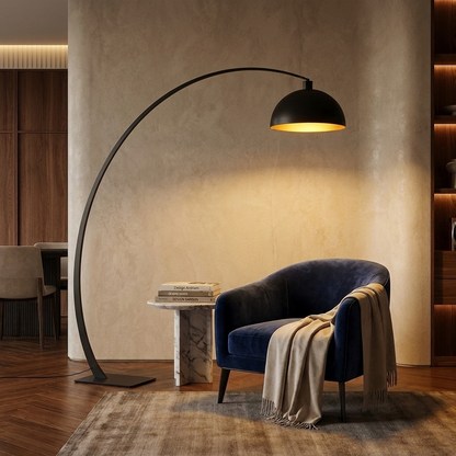 Modern Black Arc Floor Lamp