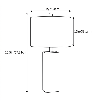 Alabaster Marble Bedside Lamp
